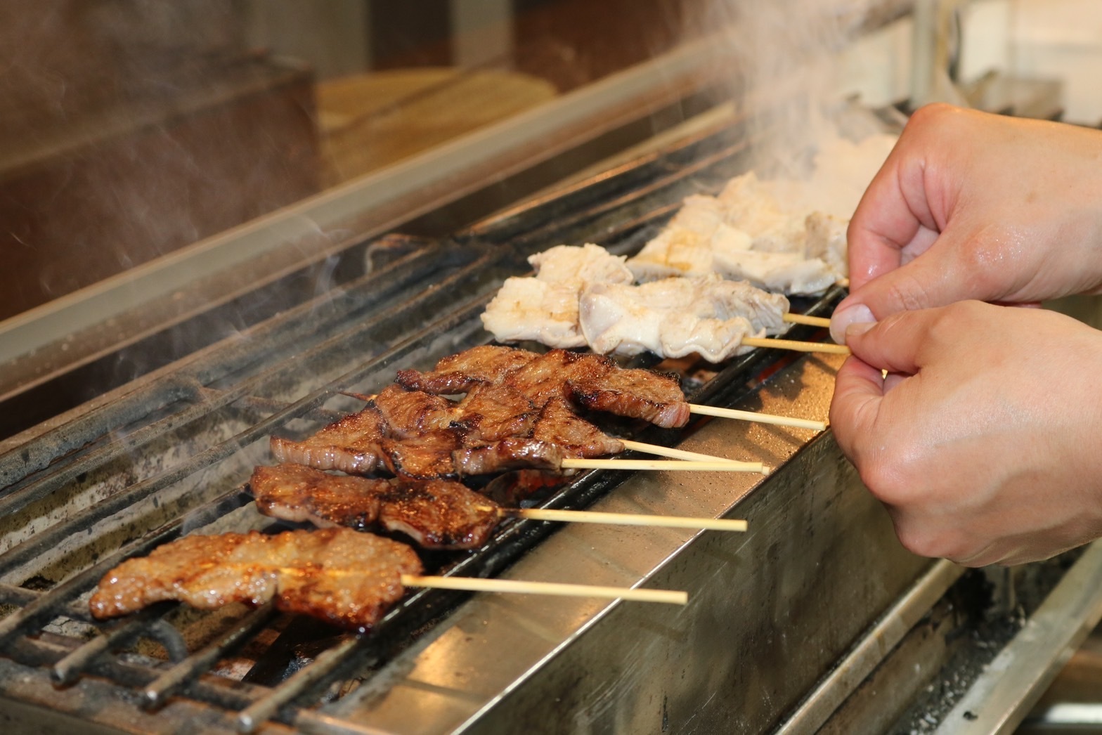 職人が焼く炭火串焼き2